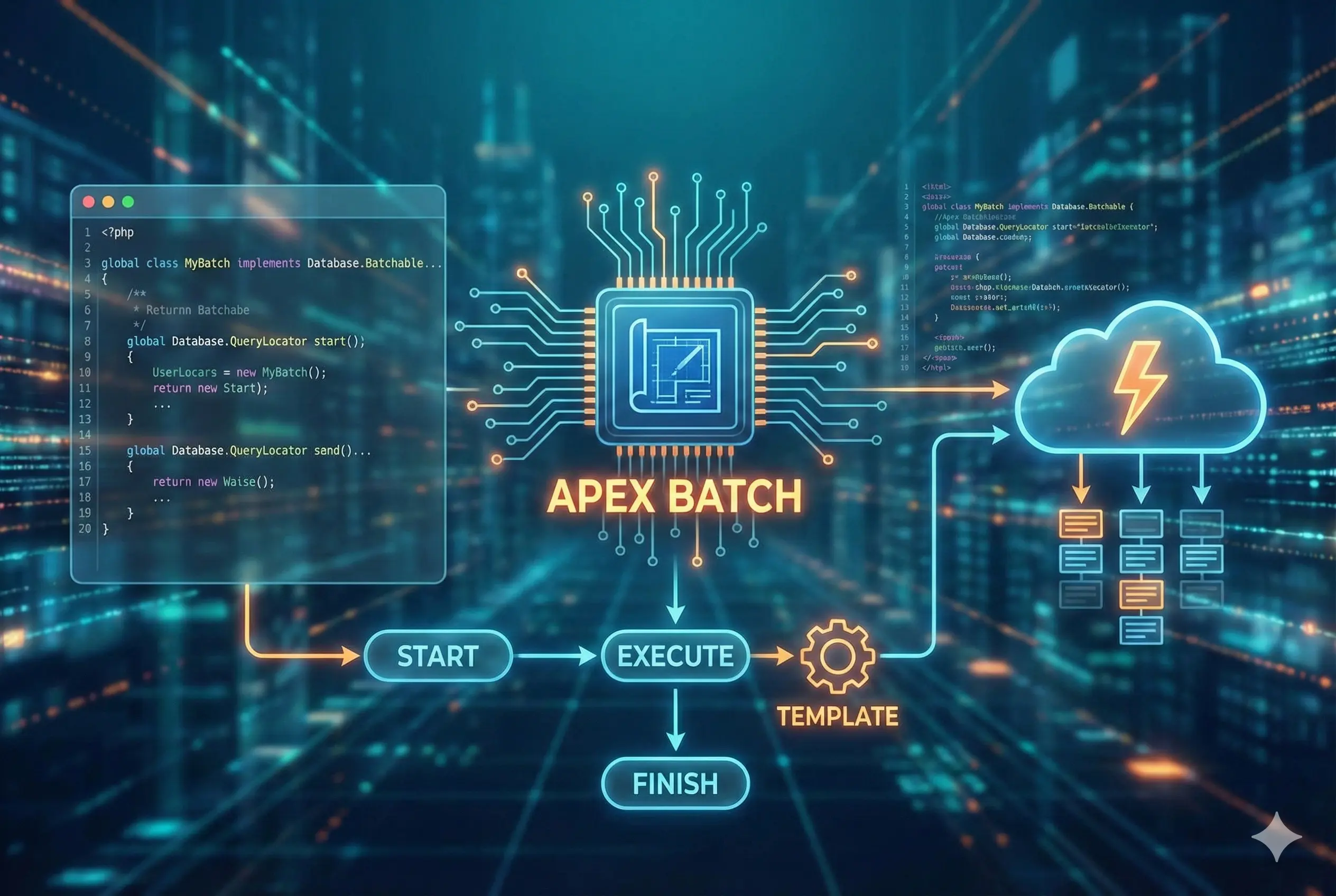 How to apex batch class templates.