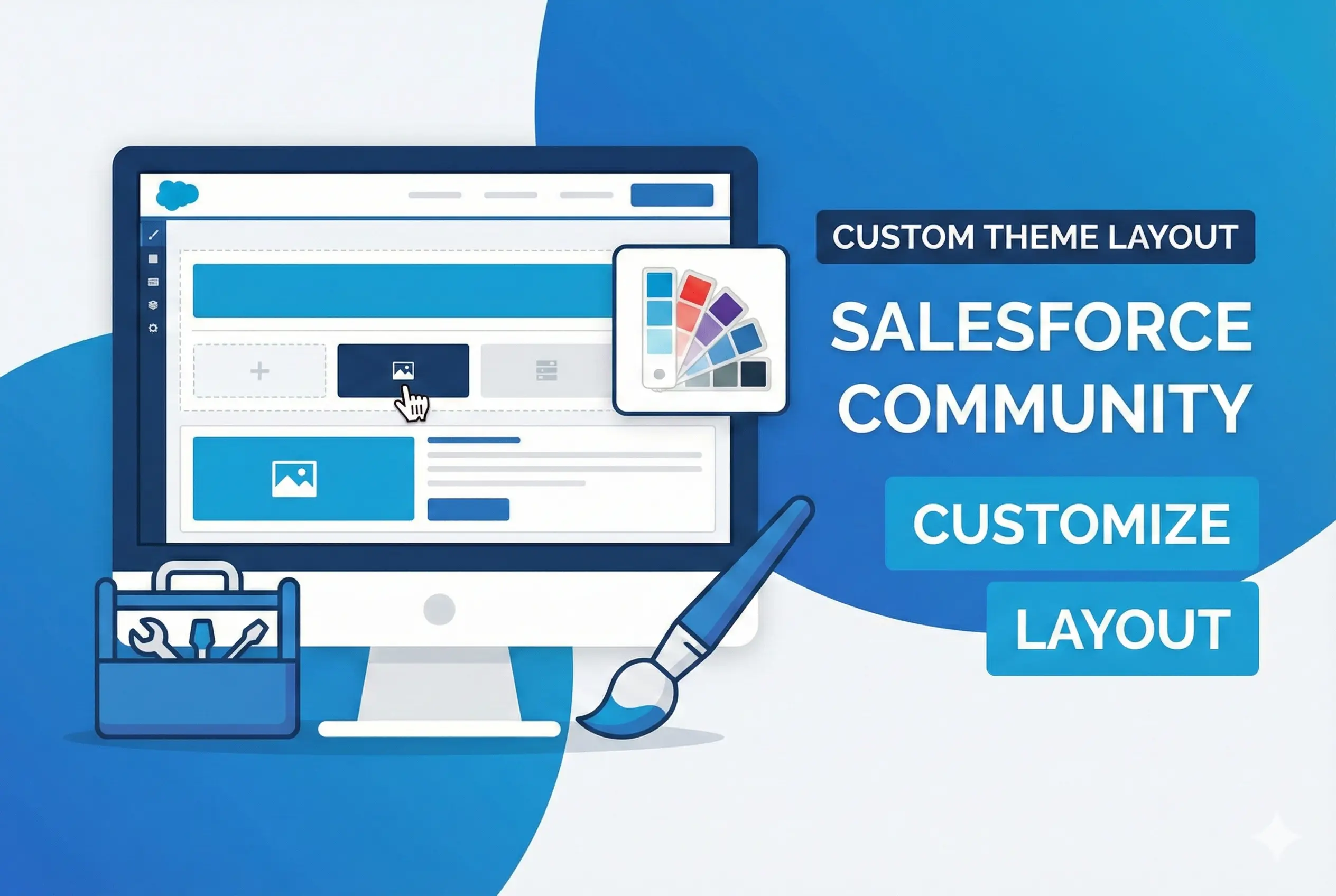 In this blog we will go through how we can customize the layout of a Salesforce lightning community using custom theme layout