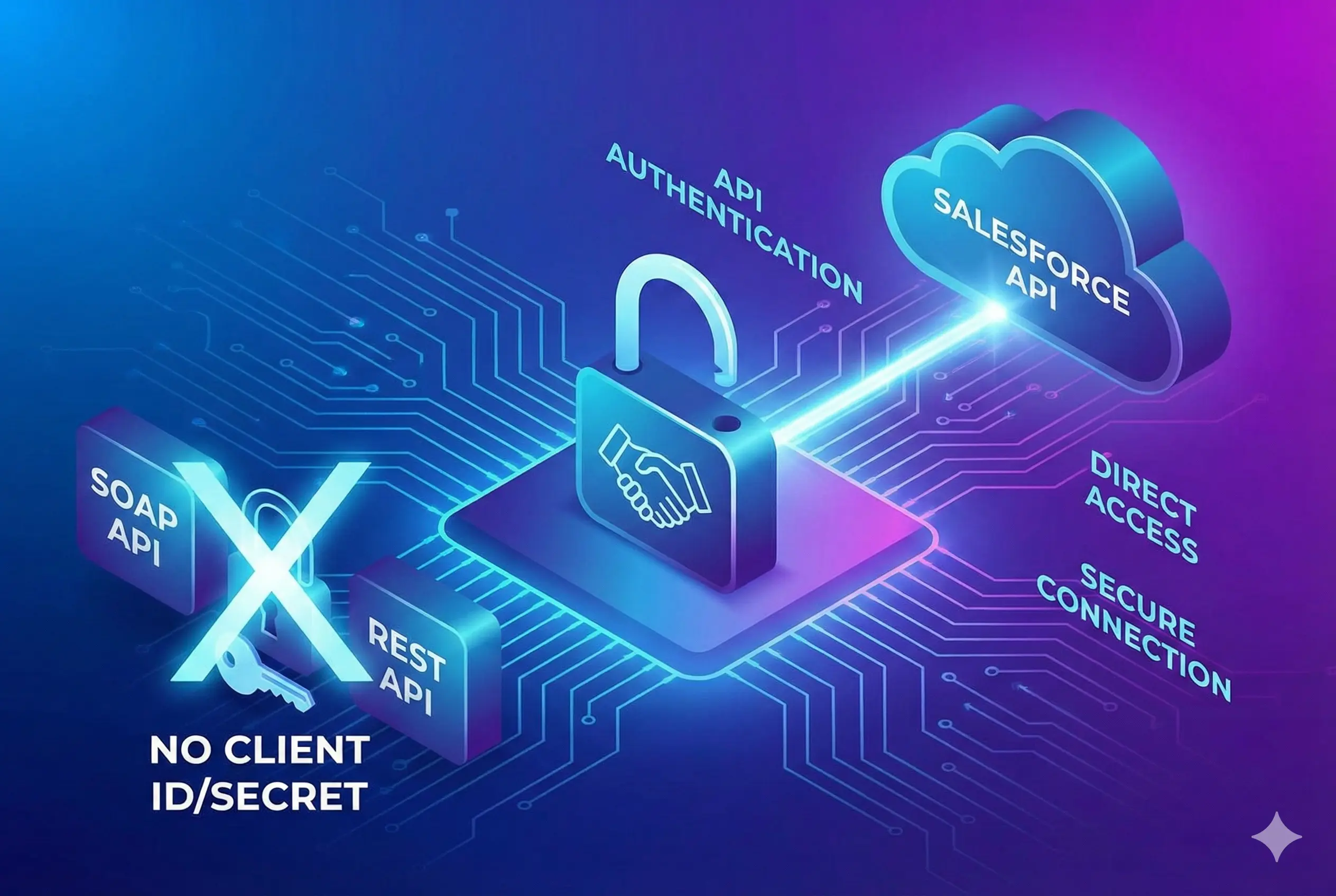 Explains how to authenticate to Salesforce SOAP and REST APIs without going through OAuth, connected app etc.
