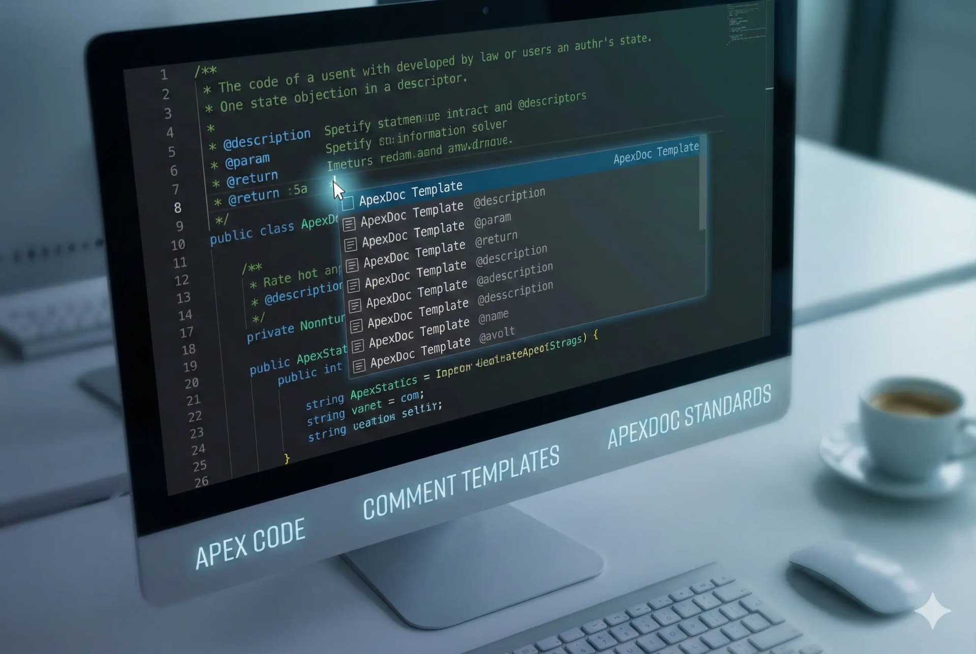 How to comment your apex code (sample templates)