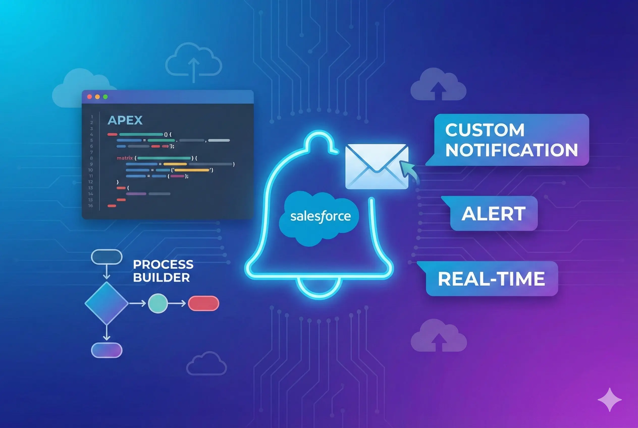 How to send notifications to bell icon in Salesforce.
