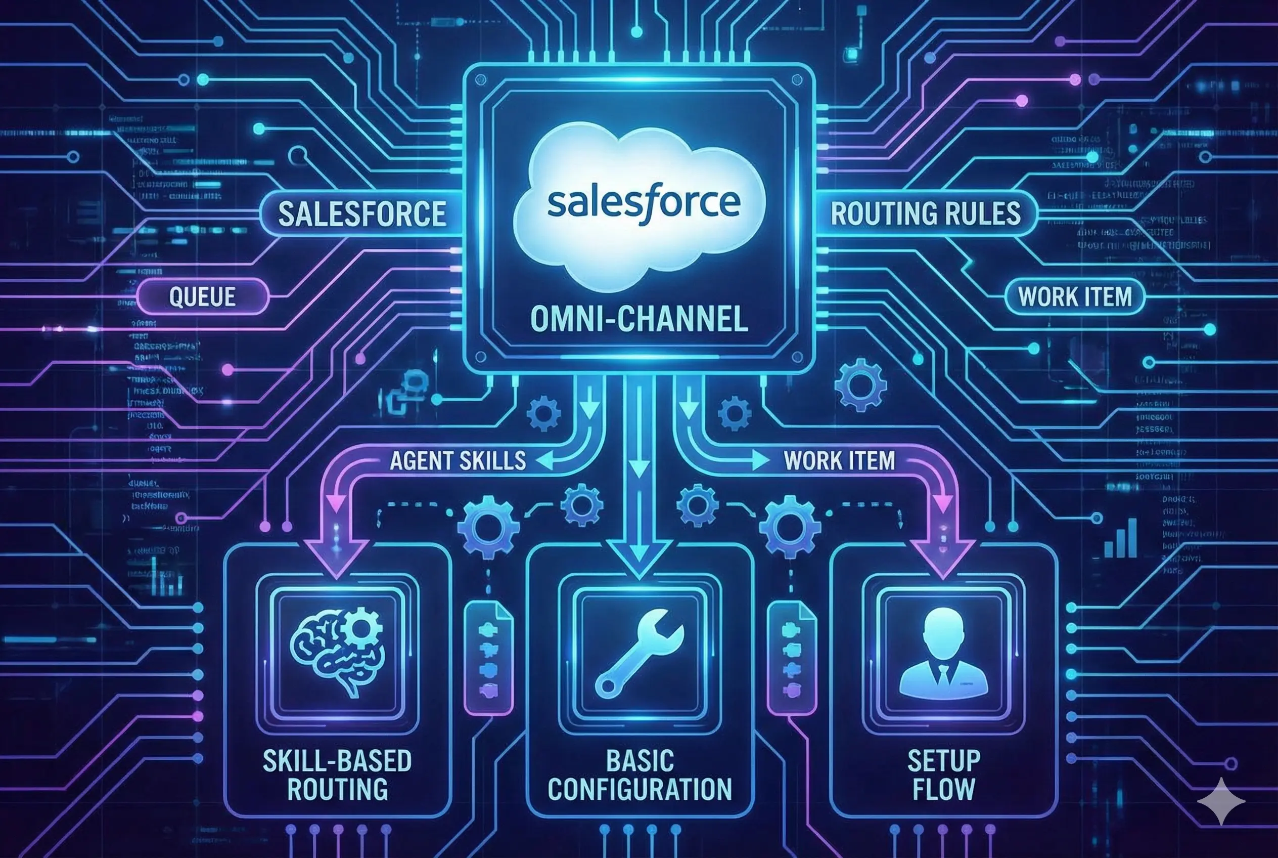 Setting up Skill based routing in Salesforce Omni-Channel.