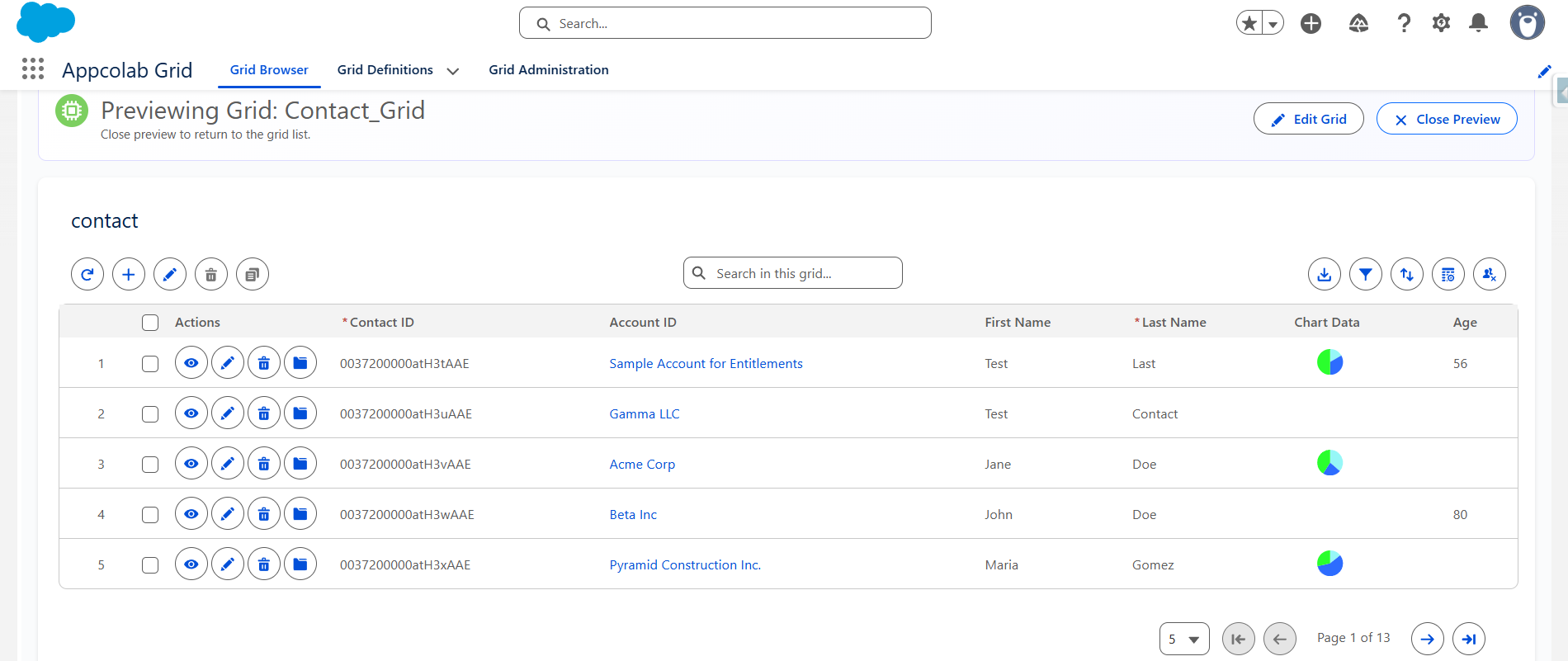 Grid Browser Preview