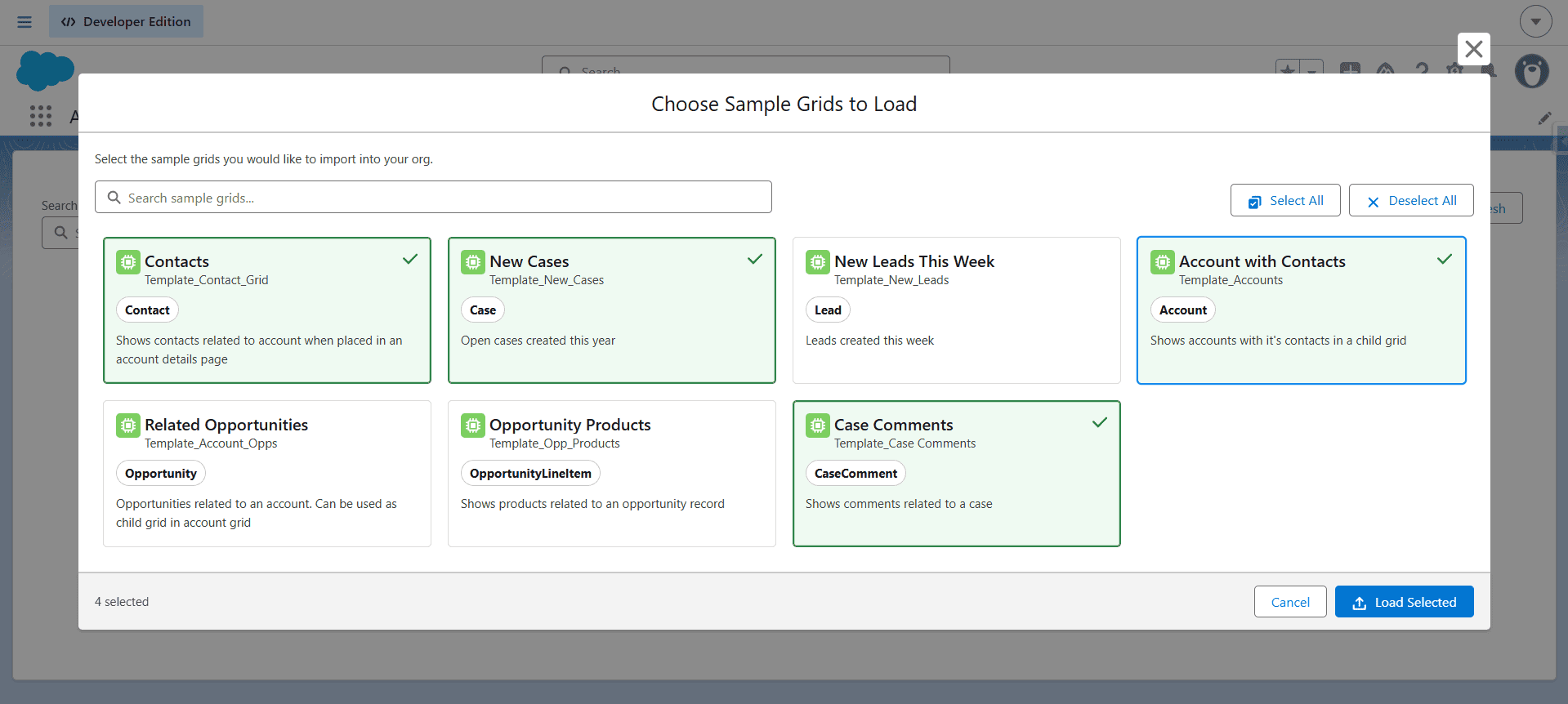 Load Sample Grids