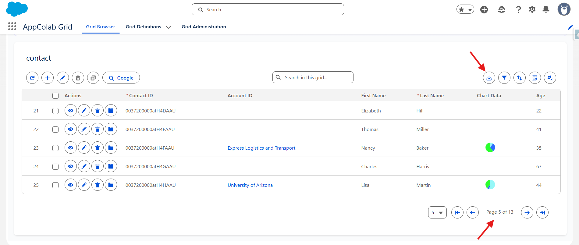 user CSV Export