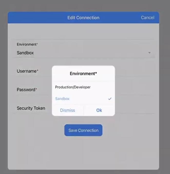 Edit Connection Form