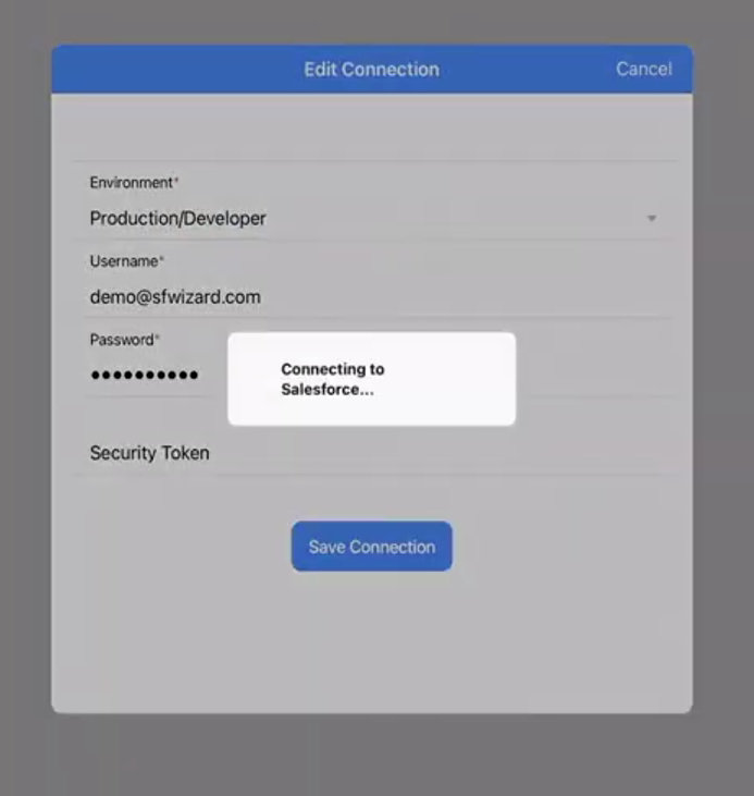 Enter Salesforce Credentials