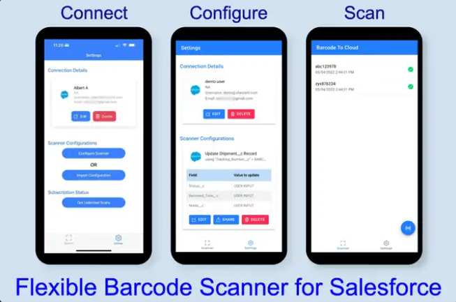 Barcode To Cloud Mobile App Configuration