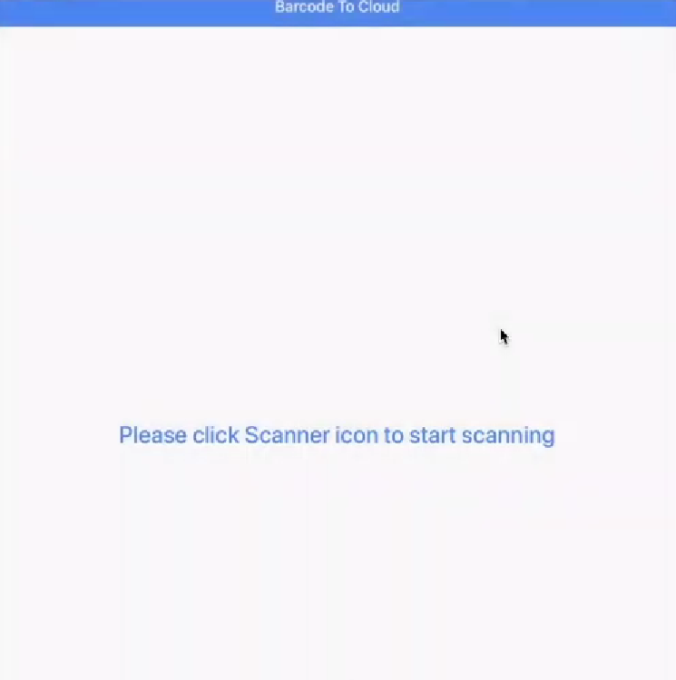 Start Scanning Button