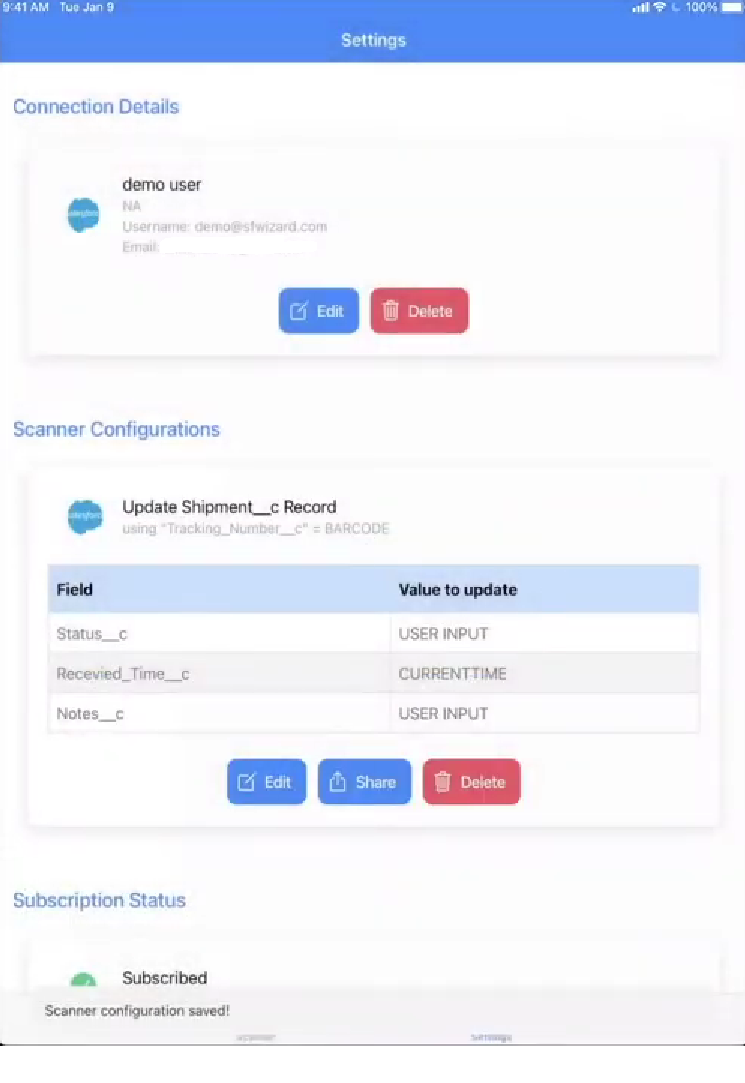Configured Scanner Option