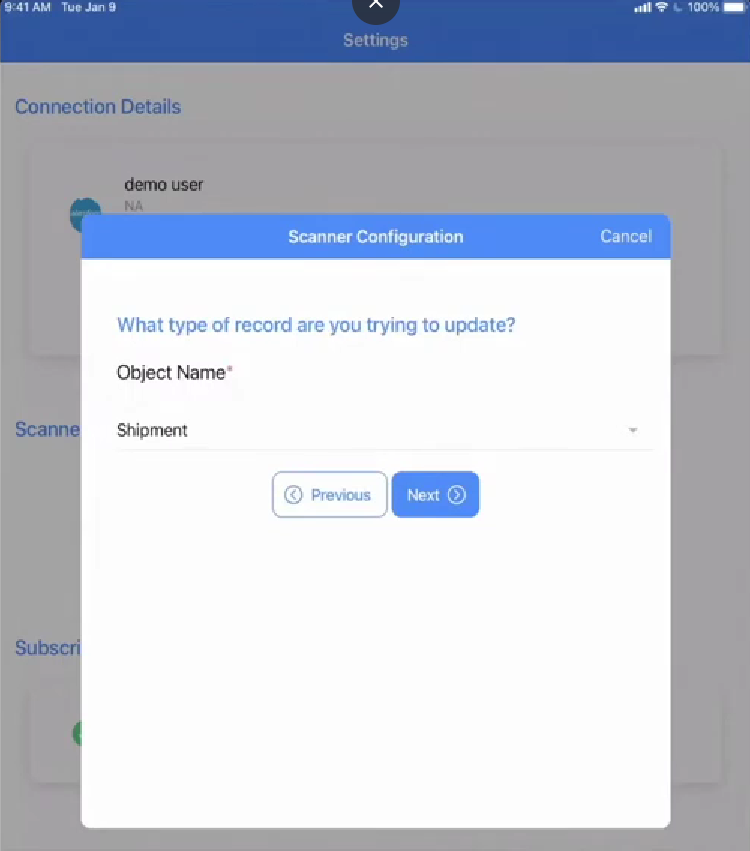 Select Scanner Option