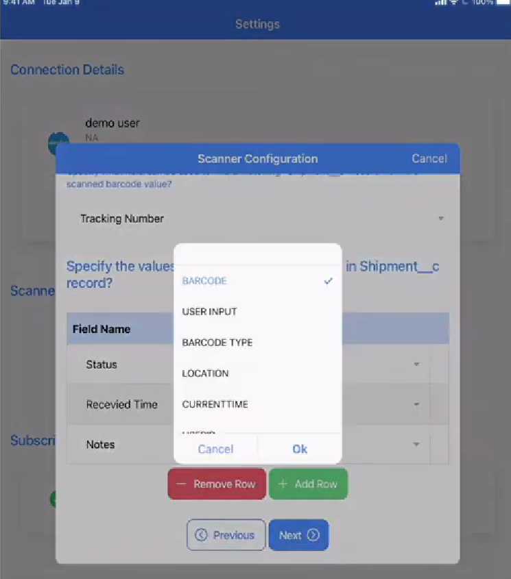 Update Record Configuration
