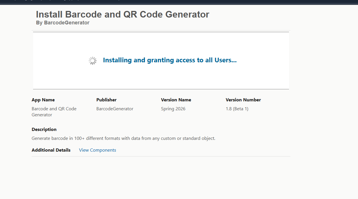 Installation in Progress