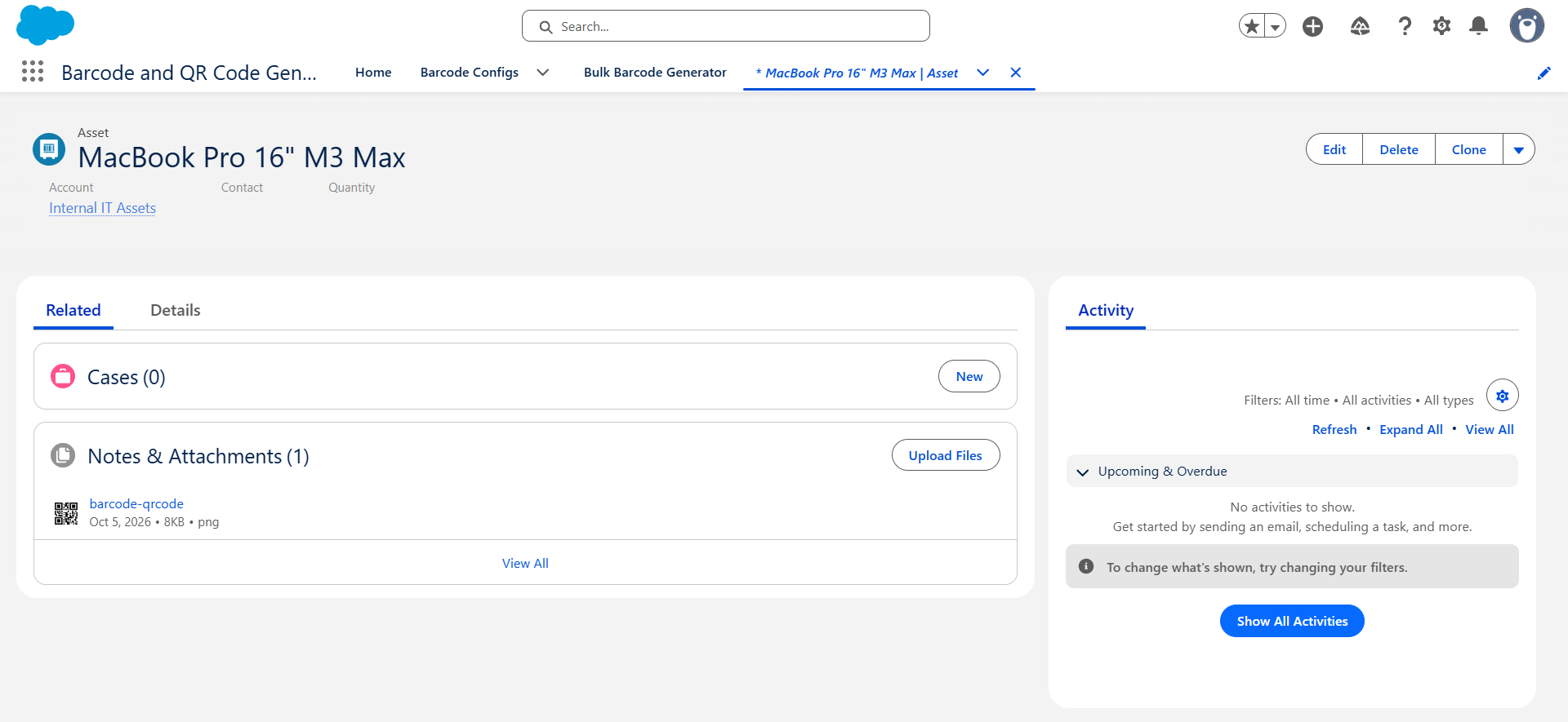 Attached barcode file placeholder