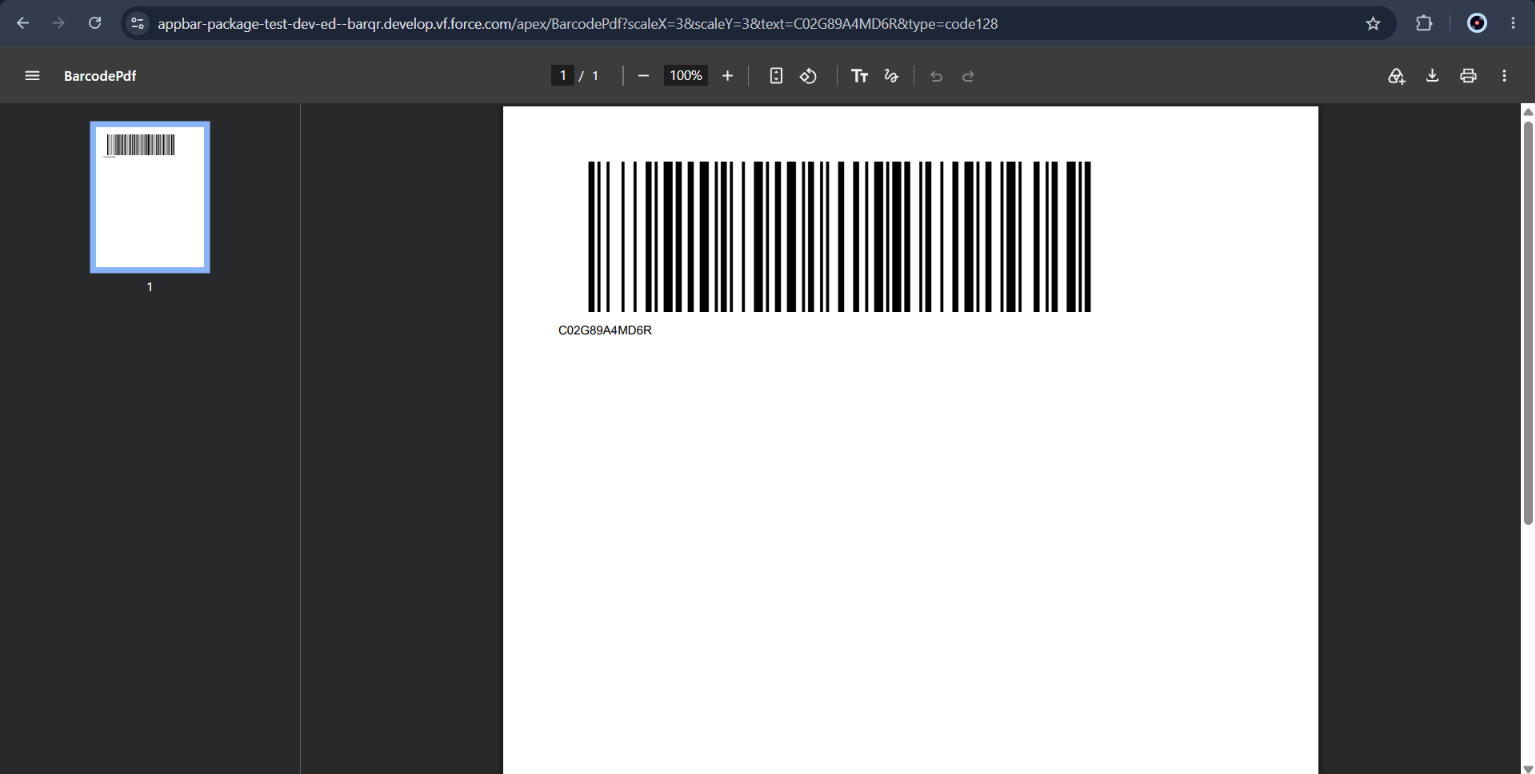 Barcode PDF placeholder