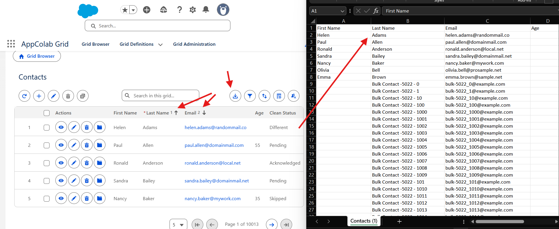 download-csv-result